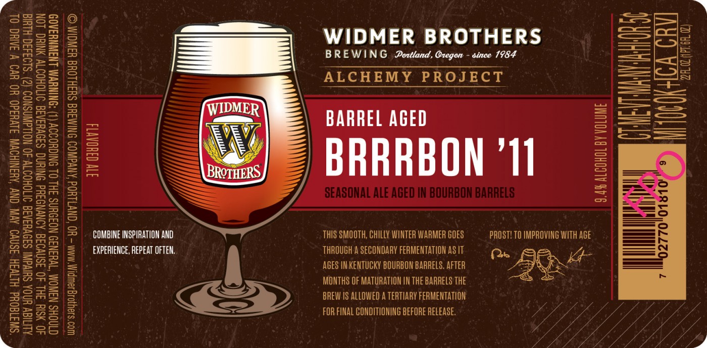 One Minute Beer Review: Widmer Brothers-Barrel Aged Brrrbon 11′