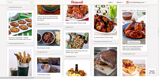 Super Bowl Recipes Pinterest Board