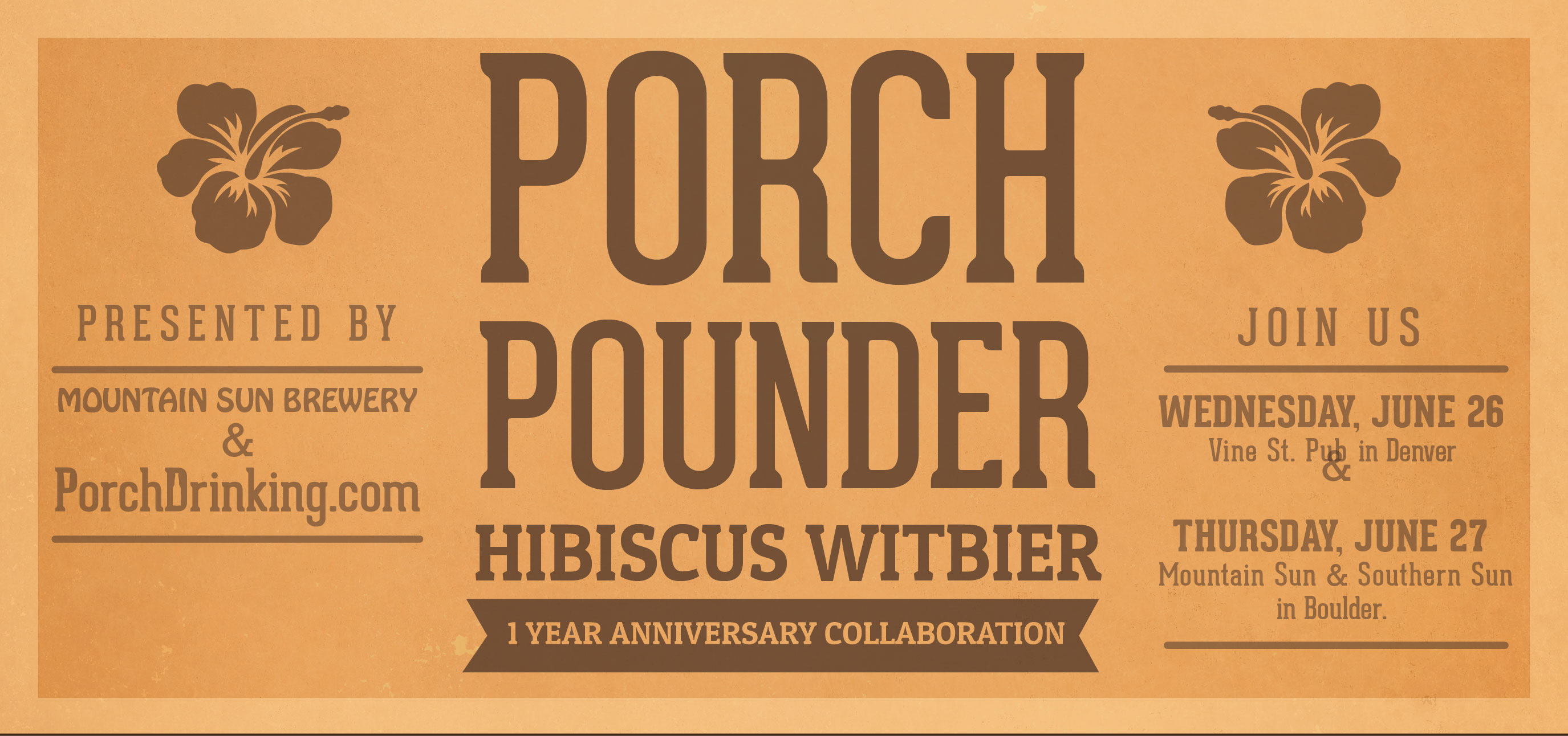 Mountain Sun Brewery Collaboration Porch Pounder Release