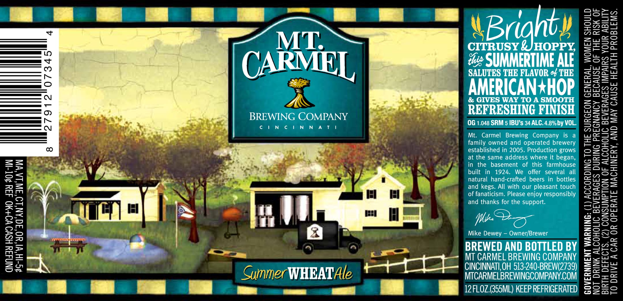 Mt. Carmel Brewing Company – Summer Wheat Ale