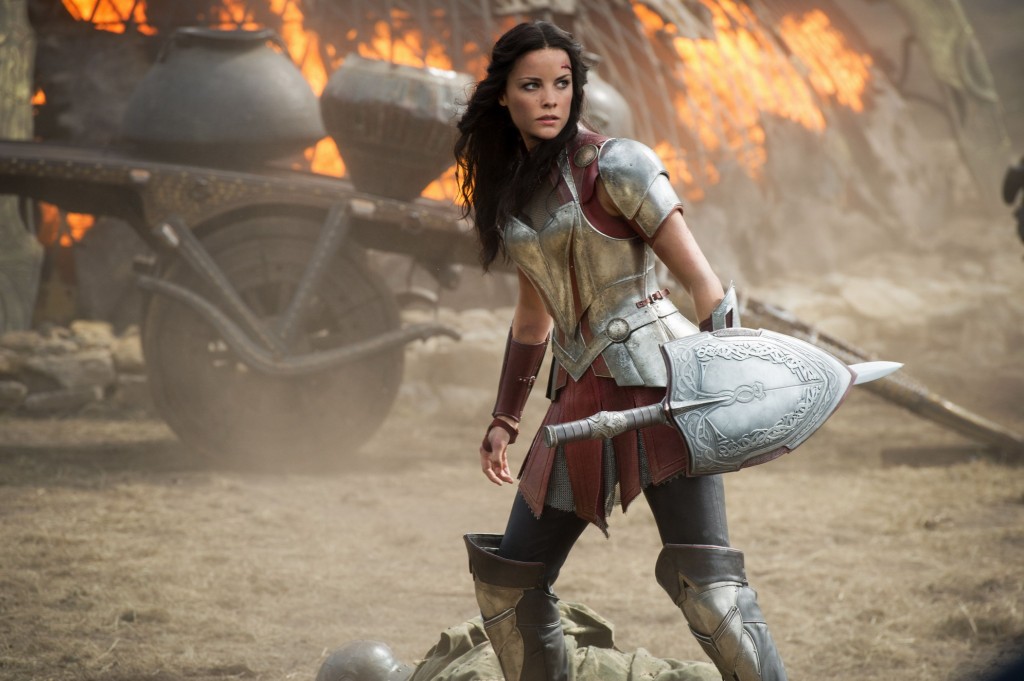 Jaimie Alexander as Definitelyalmostwonderwoman in Thor 2