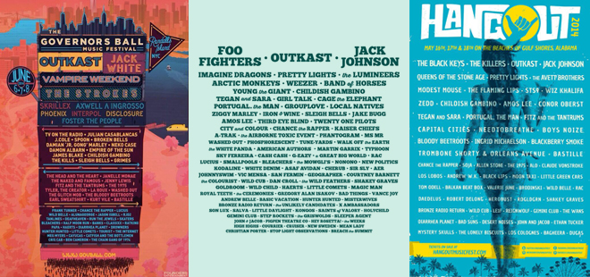 2014 Summer Music Festival Lineups