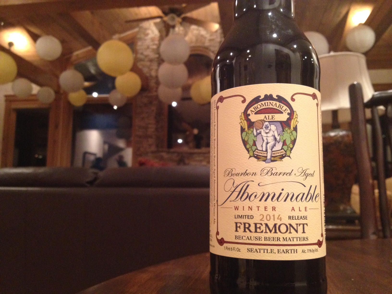 12 Beers of Christmas | Day 10 Fremont Brewing Bourbon Barrel Aged Abominable