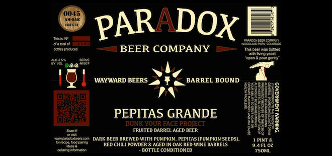Paradox Beer Company | Pepitas Grande