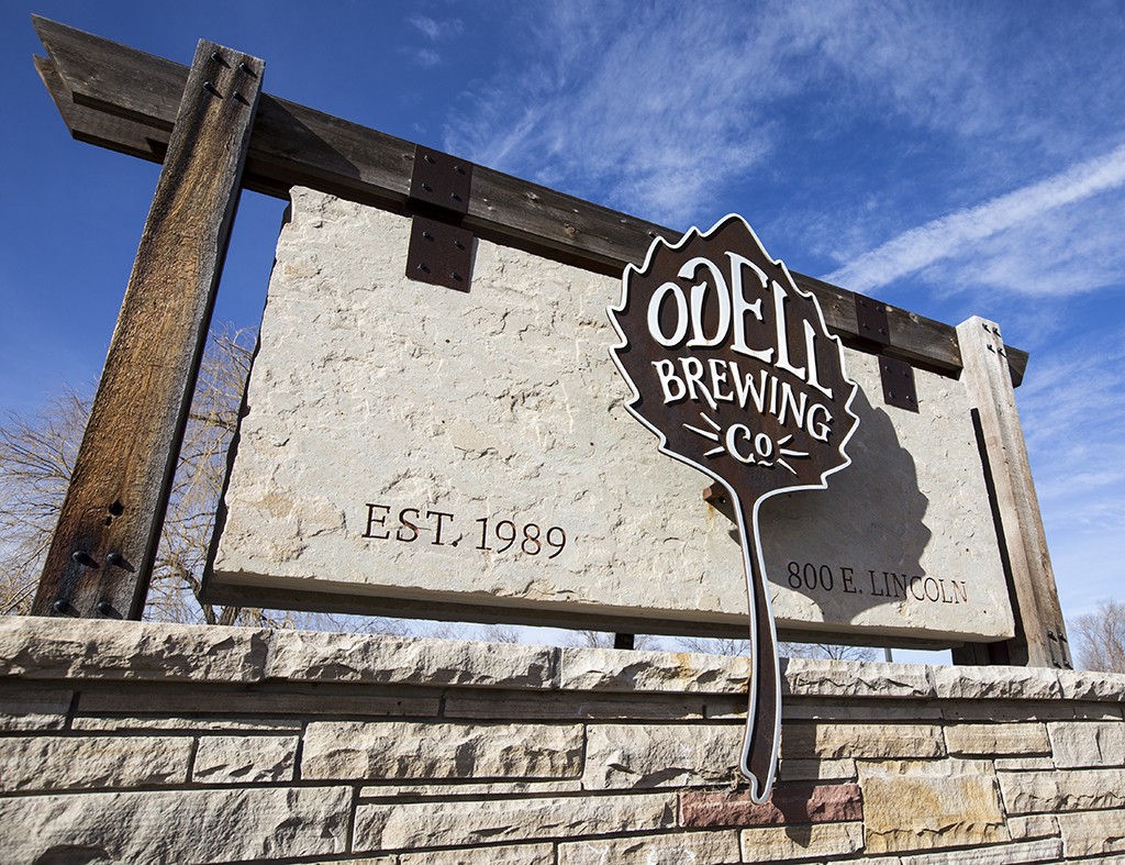 odell brewing signage