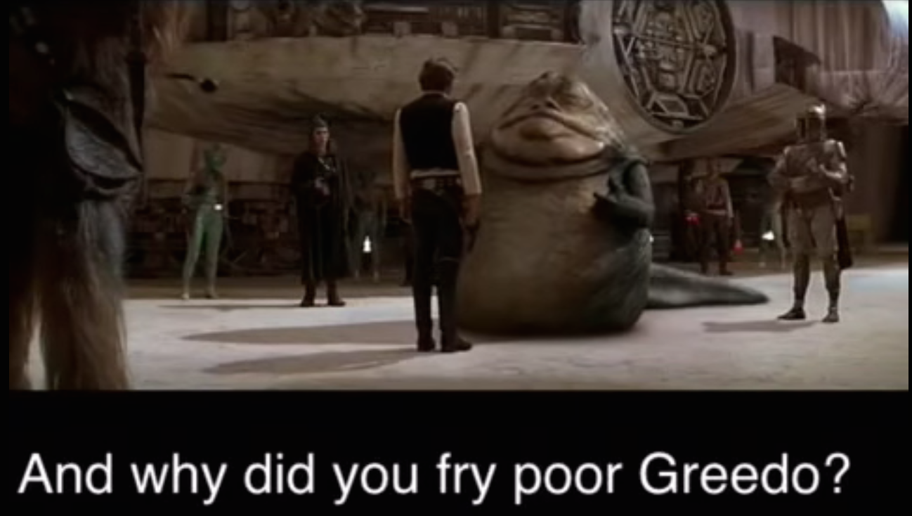 Jabba implicates Han