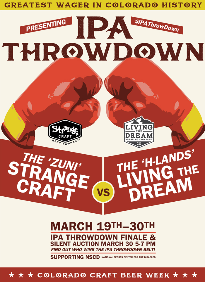 Strange Craft and Living the Dream breweries create charitable IPA Throw Down to celebrate Colorado Craft Beer Week