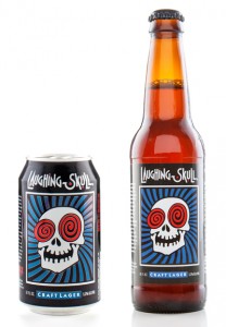 Laughing Skull Lager Can and Bottle
