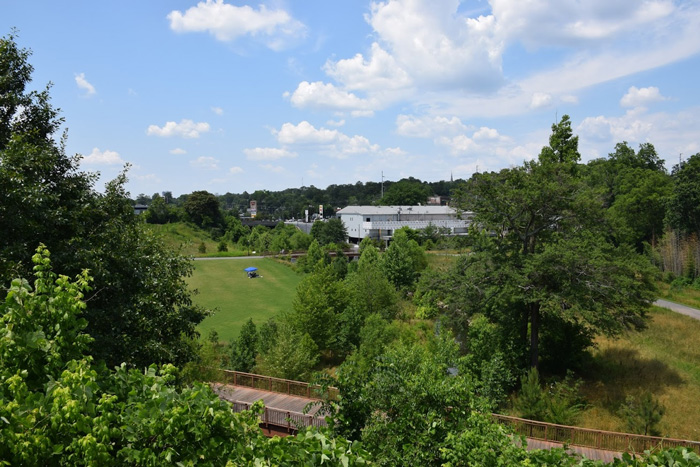 Orpheus Brewing has one of the biggest and best porches in the ATL, looking over the Atlanta Beltline.
