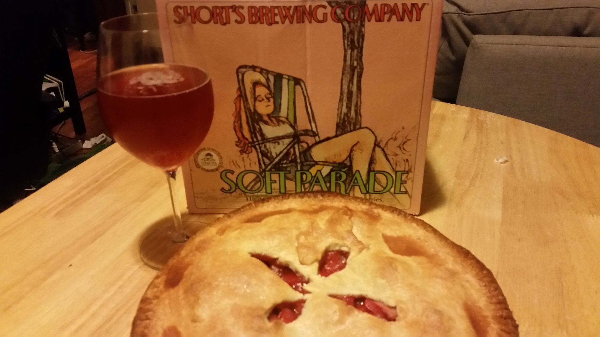 Strawberry Rhubarb Pie, filling looks just like Soft Parade