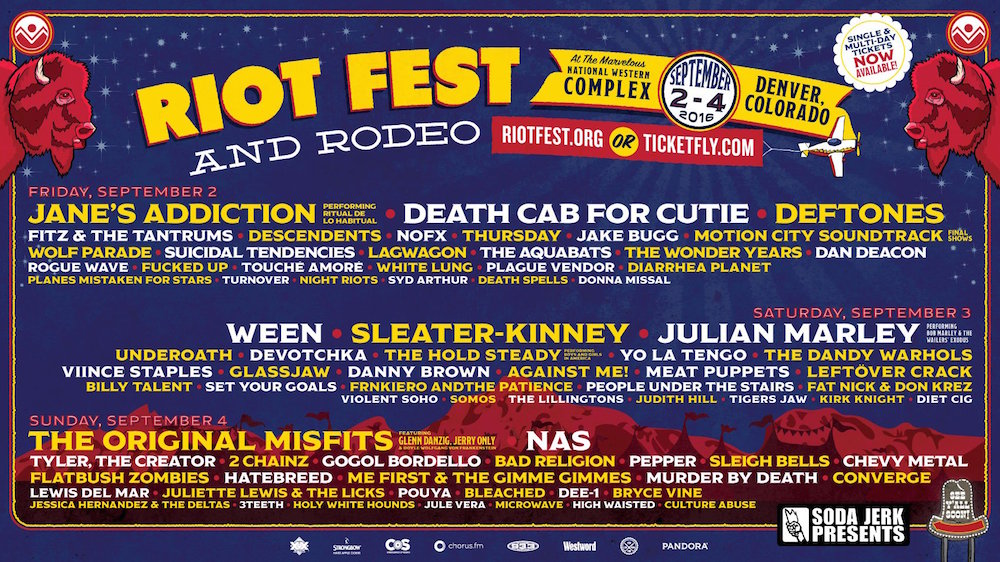2016 Riot Fest Denver Ticket Giveaway