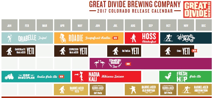 Great Divide Brewing Co. Announce Changes to their 2017 Beer Lineup