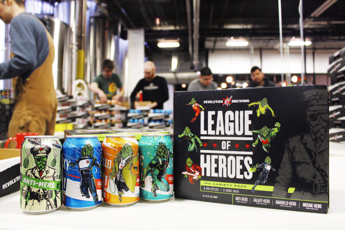 Fast Facts on Revolution Brewing’s New League of Heroes Variety Pack