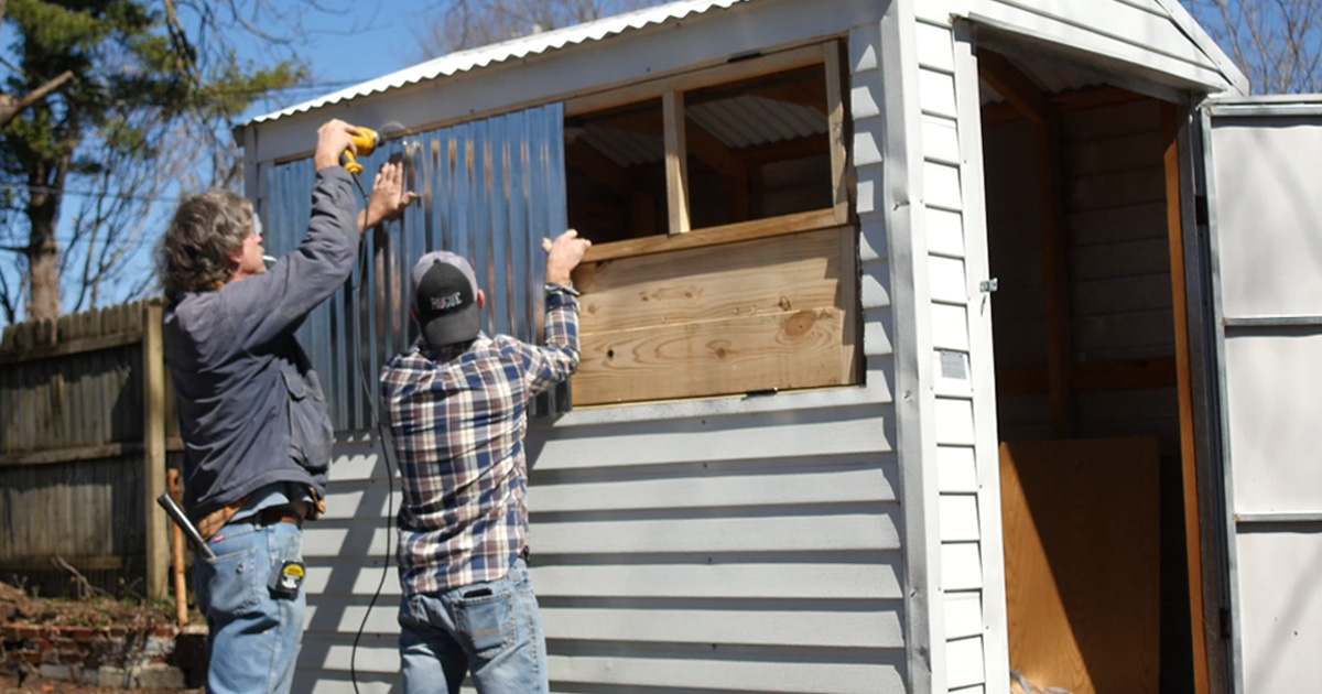 Beer Shed Building: Watch These Two Guys Refurbish an Old Shed into an Awesome Backyard Beer Getaway