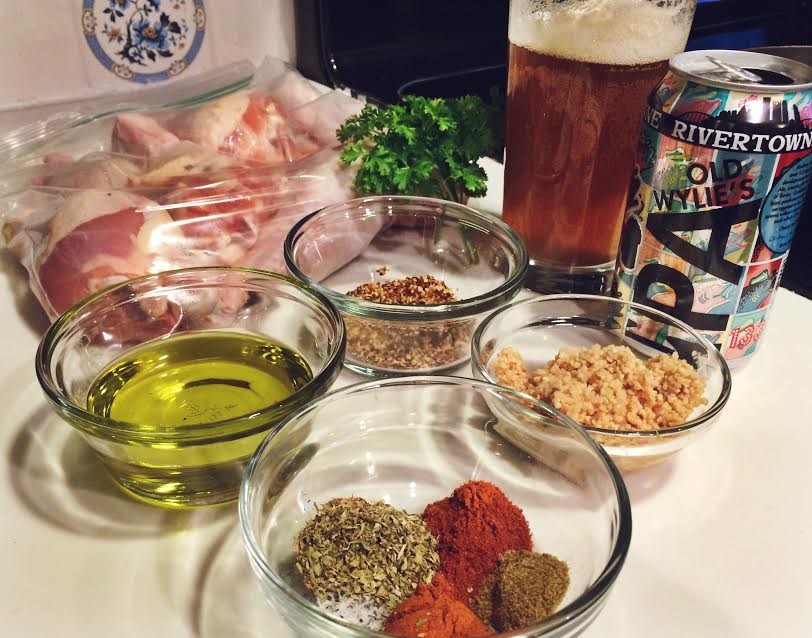 Cooking with Beer | Rivertowne’s Old Wylie’s IPA Baked Drumsticks