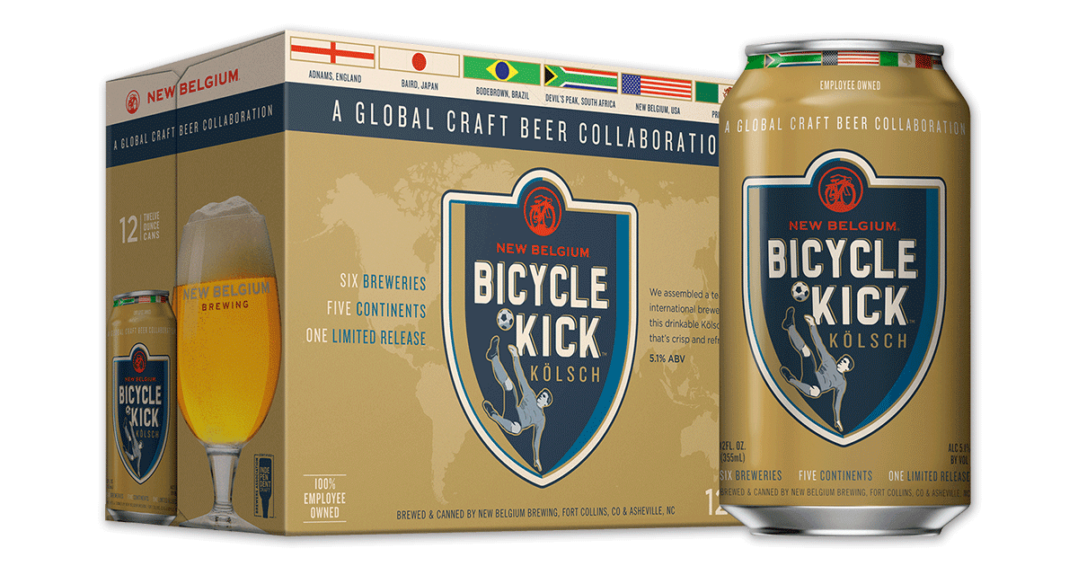New Belgium’s Most Widely Distributed Beer Ever is Their New Bicycle Kick Kölsch