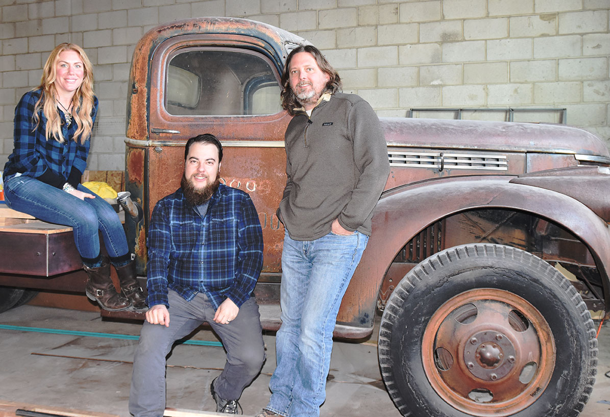 A 1946 Chevy farm truck will double as a stage when Level Crossing Brewing opens in the coming weeks.