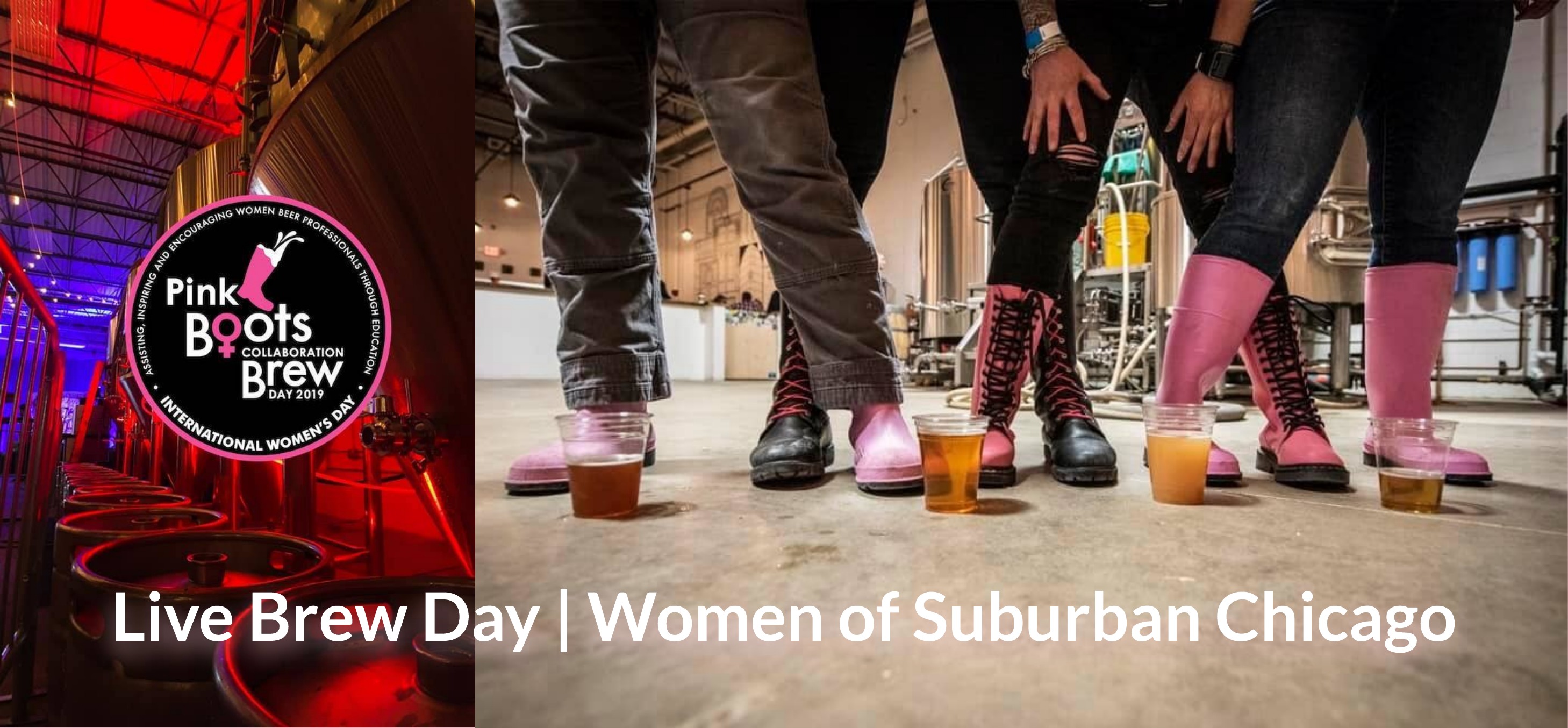 Pink Boots Live Brew Day | Women of Suburban Chicago