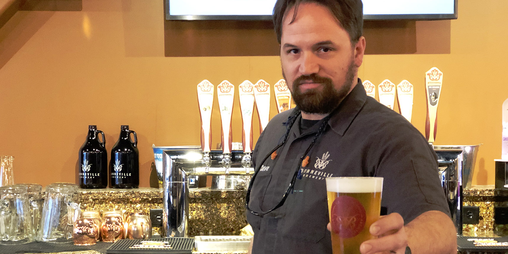 Dave Watson, head brewer at Bonneville Brewery in Tooele, Utah. Photo Credit: Tim Haran