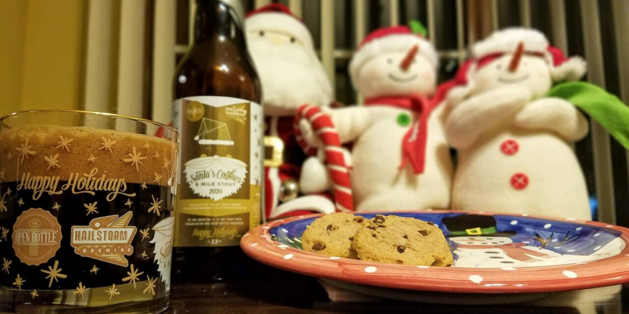 Santa’s Cookies & Milk Stout Release from The Open Bottle & Hailstorm Brewing